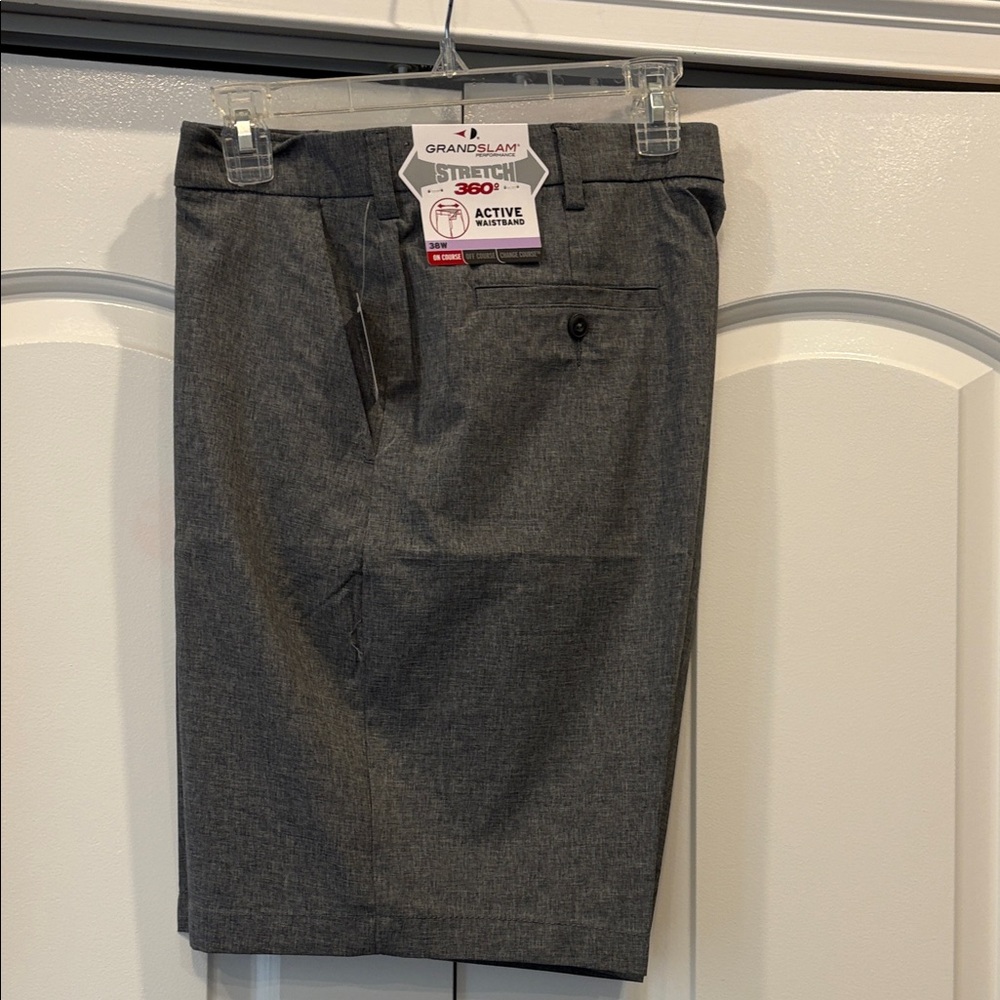 Grand Slam Men's Charcoal Active Shorts